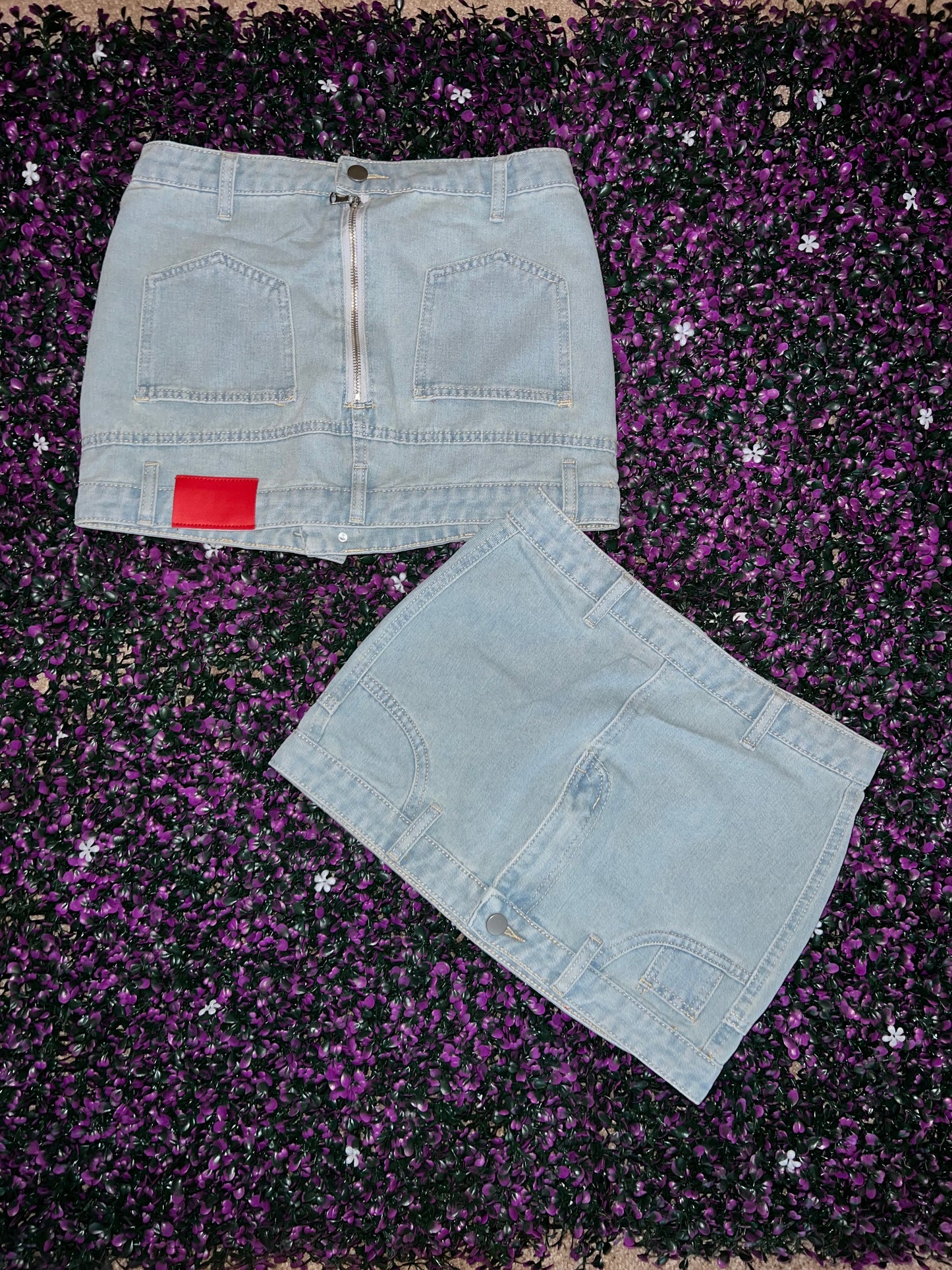 “Social Status” Denim Skirt