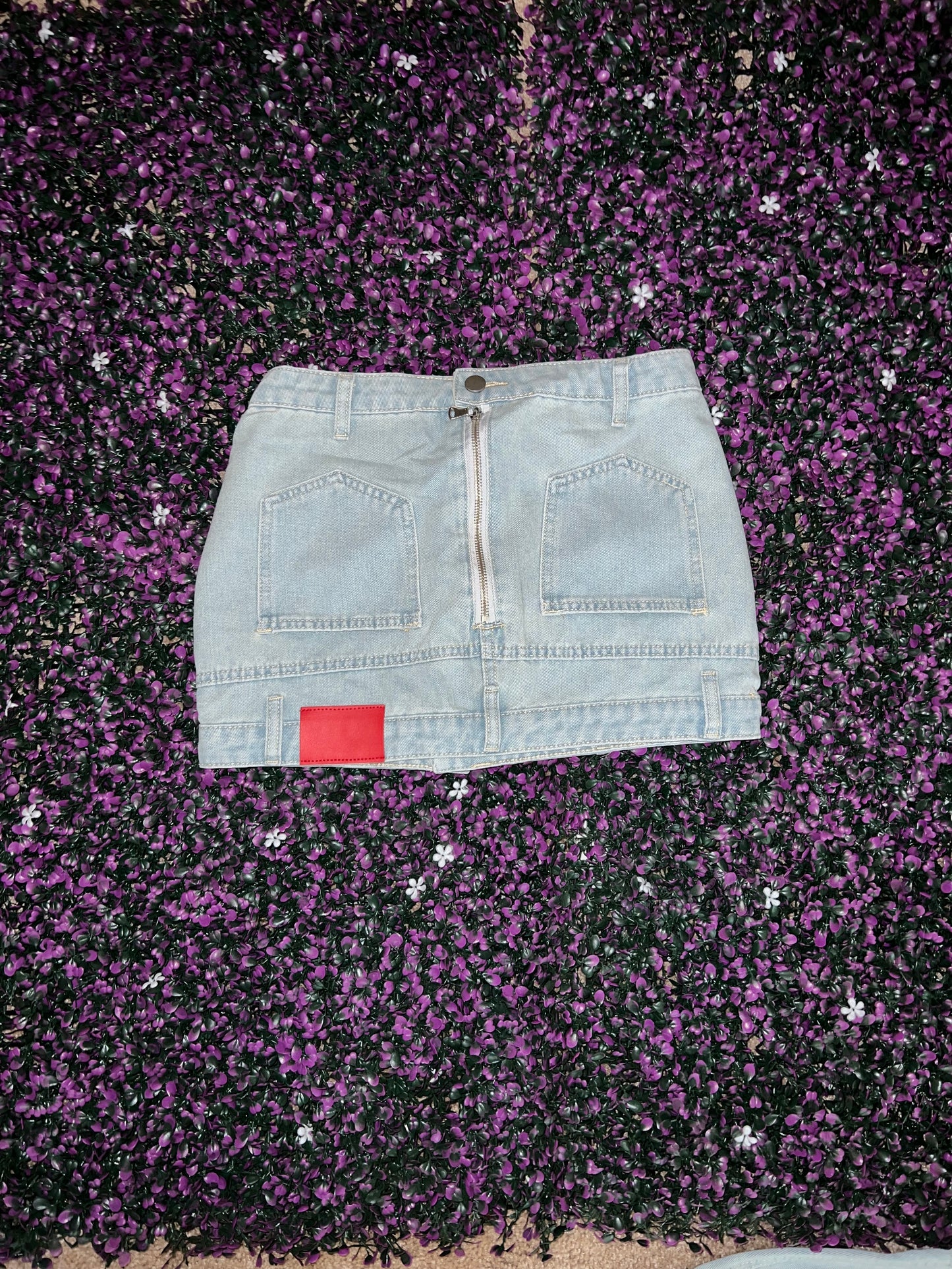 “Social Status” Denim Skirt