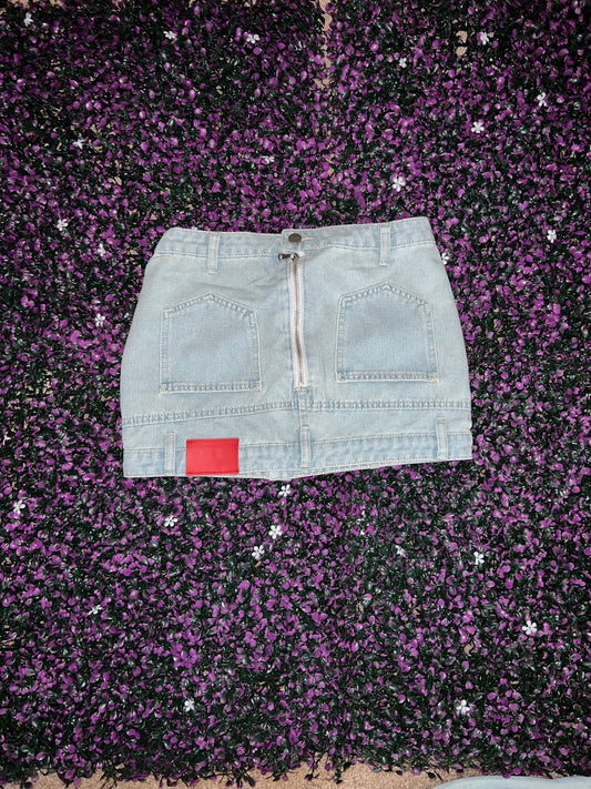 “Social Status” Denim Skirt