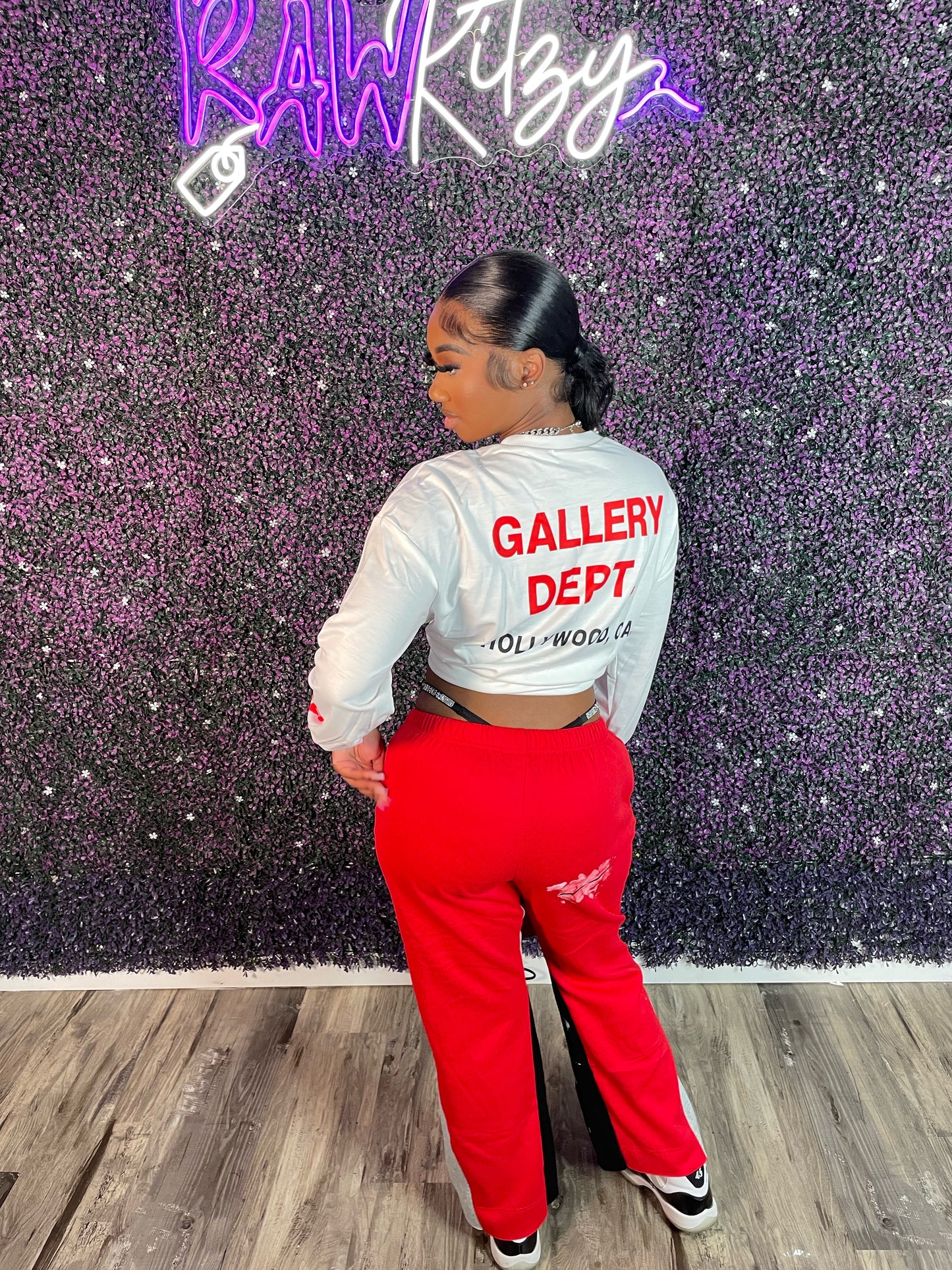 “Hit The Gallery” Flare Sweatpants