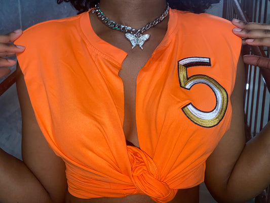 "5 Favor" Crop Top