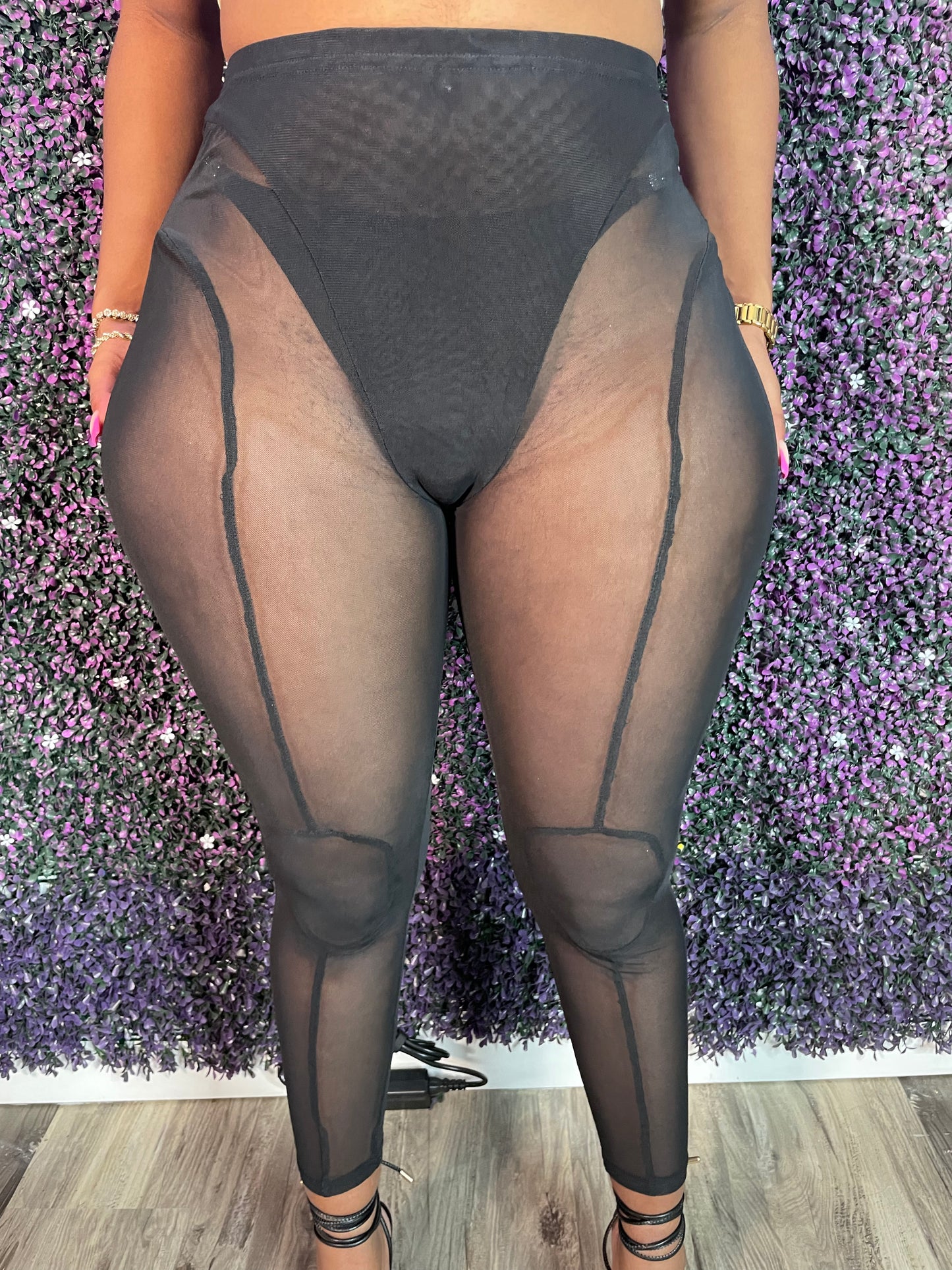 “It’s All There” Mesh Leggings